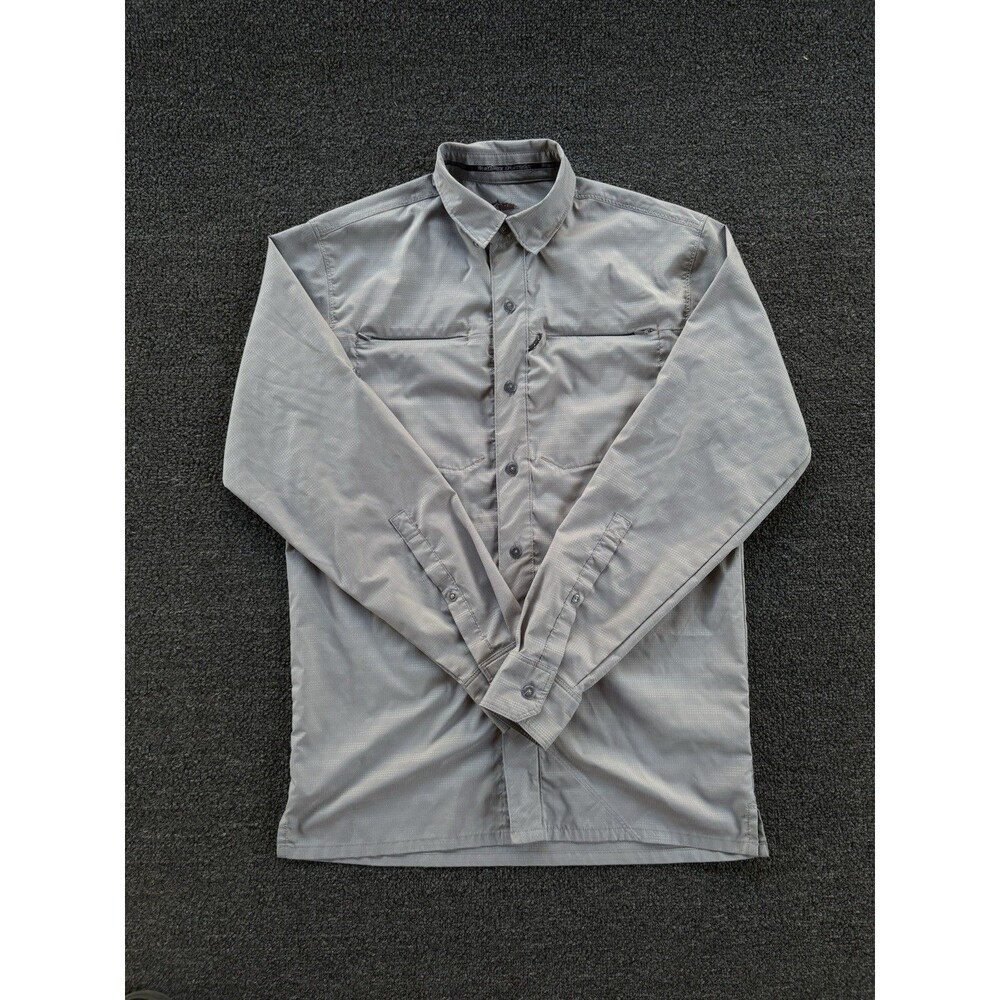 World Wide Sportsman Performance Fishing Shirt Men’s Small – Gray Long Sleeve